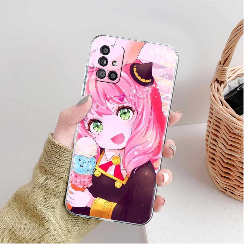 Прозрачный чехол с изображением аниме SPY X FAMILY для Samsung Galaxy A52 A12 A51 A32 A21s A71 A32 A22 A50 A70 A31 A72 5G