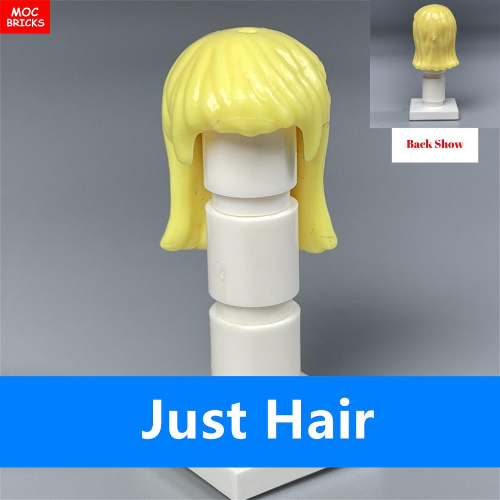 Кирпичики MOC Женские прически Mori Girls Женская модель Прямые волосы 4 см Фигурка Одежда Сборные развивающие конструкторы Игрушки