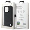 Bmw Bmhcp16L23Rcgpk Iphone 16 Pro 6.3 Czarny/Black Hardcase Sign Leather Crossing Lines Pattern