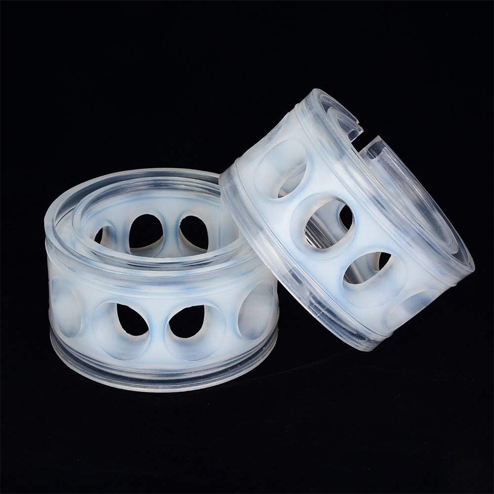 2Pcs Type-B Transparent Car Shock Absorber Spring Bumper Buffer Retainer Cushion
