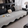 New Summer Ice Silk Sofa Cover Pad Fixed Non-Slip Cool Mat Pad Special-Shaped Cool Doudou Sofa Cover Cloth