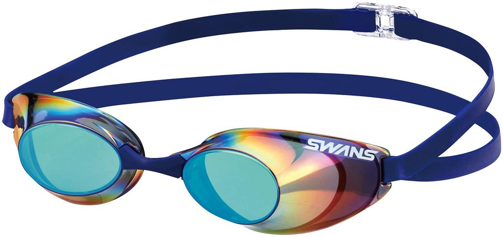Очки для плавания Swans Sniper EMSK Racing в цвете дымчатый и изумрудный Сделано для возраста 12+ и сертифицировано FINA SR-10M Зеркальные, Бесподушечные, Япония, Вверх,
