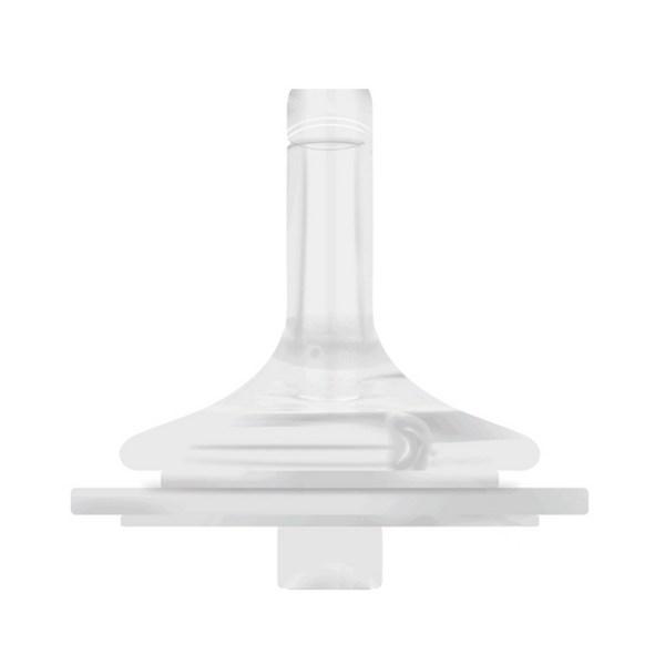 Hi-Vee Double Heart Gromimi U-Piece Compatible Stage 2 Replacement Straw Tap Transparent 2p, 2 Pieces