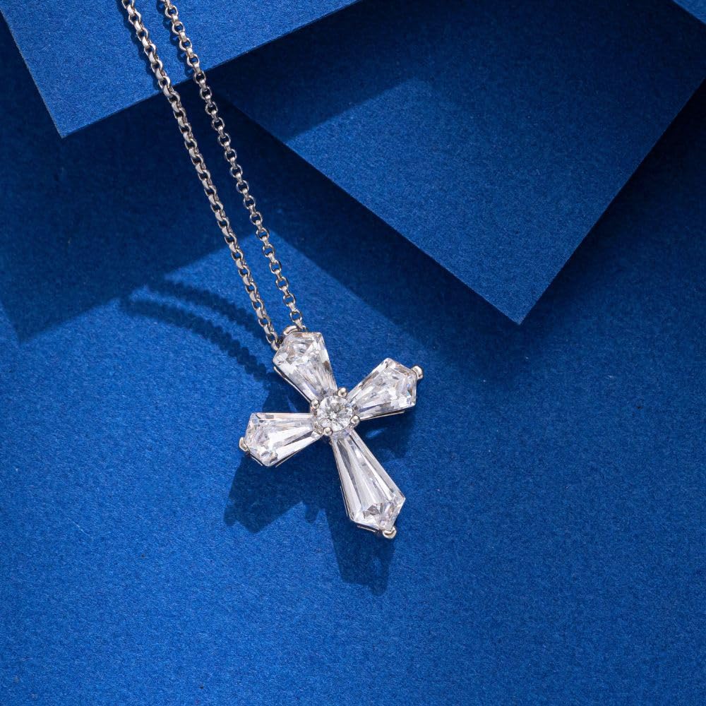 Cross Cross Metal 925 Birthday Made In Japan [JDE] Necklace, Women's Necklace, Hypoallergenic, Silver, Present,