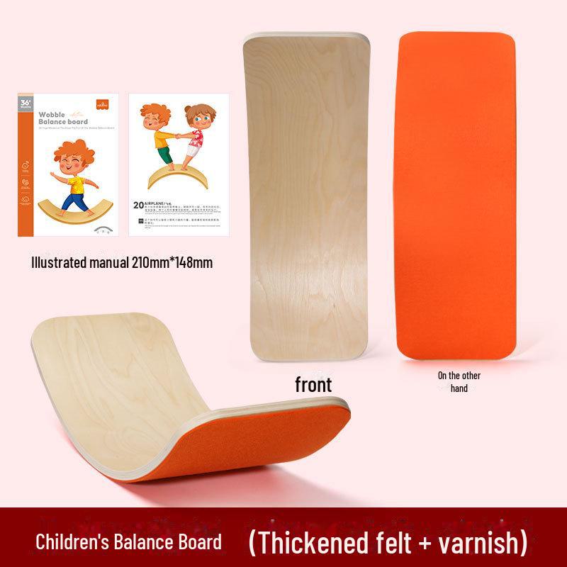 CPC Wooden Indoor Sensory Training Seesaw for Children's Balance - Interactive Double Bending Toy