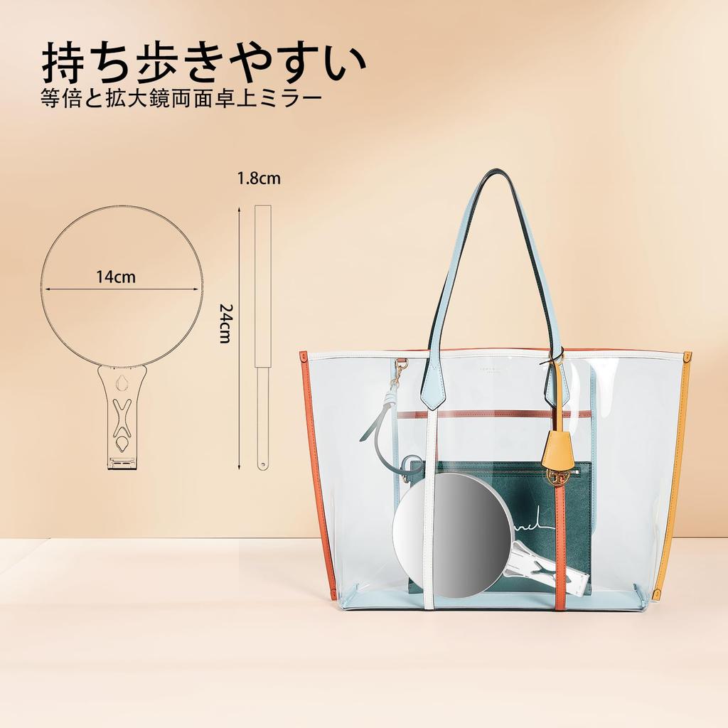 Косметическое зеркало с 10-кратным и 1-кратным увеличением, складное настольное ручное подвесное зеркало со съемным и прозрачным двусторонним увеличением, и зеркало, ручка,