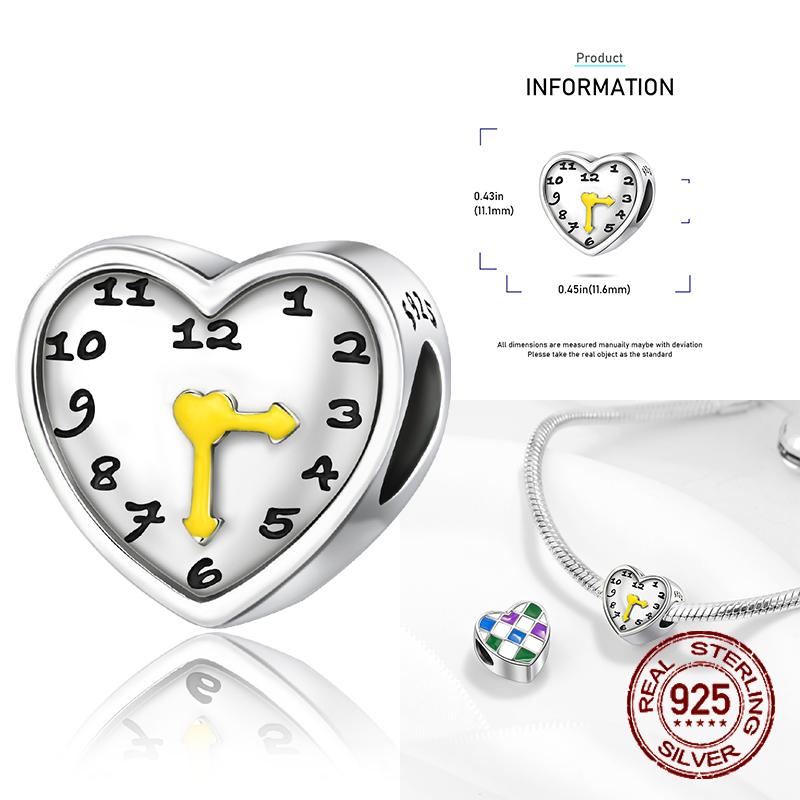 Copper School Backpack Book Pencil Trophy Charm Beads Fit The Original Charm Bracelet Women Diy Jewelry