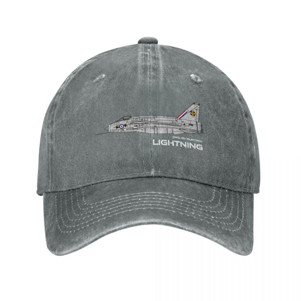 English Electric Lightning ( Sqd RAF) Baseball Cap custom caps Sun Cap luxury caps Luxury Hat Unisex Caps Womens