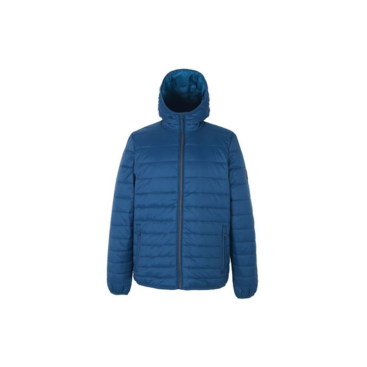 Timberland Спортивная теплая однотонная хлопковая куртка с капюшоном мужская куртка синего цвета A2EP9-BZ4