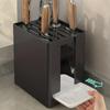 Multifunctional Knife Rack with Drainage Design, All In One Knife Storage Rack for Neat & Organized Home Kitchen