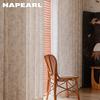 1 шт. NAPEARL Льняная текстура Маленький цветочный Полупрозрачный занавес Бежевый Виноградный цветок Напольный занавес для Спальни Гостиной Домашний декор
