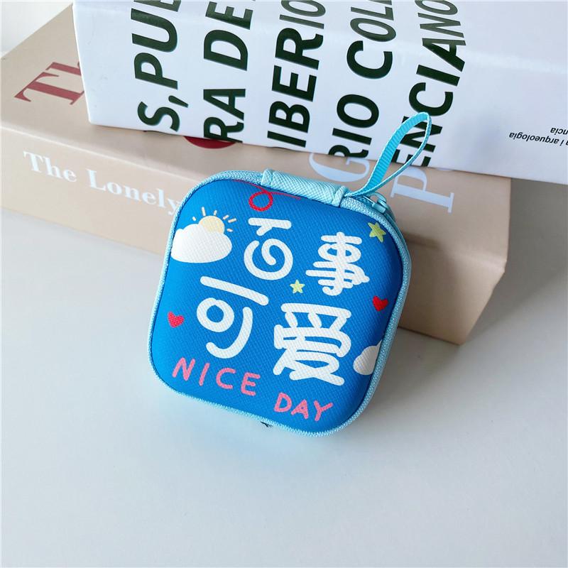 9,5*13,3 см коробка для наушников на молнии кабель для передачи данных зарядная линия кабель чехол для хранения сумка для женщин и девочек помады карты коробка для хранения монет