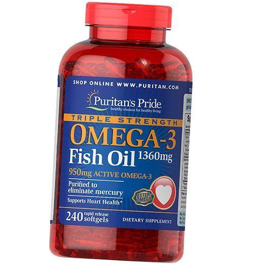 Omega 3, Omega-3 Fish Oil 1400, Puritan's Pride (67367012)