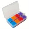 64 Pieces of DIY Diamond Painting Dot Diamond Mud Multi-color Box, Special Cross-stitch Diamond Paste Accessories Tool for Sticky Diamond Mud Glue