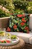 WATERPROOF UV decorative garden cushion MONSTERA FLOWERS 40x40 + insert