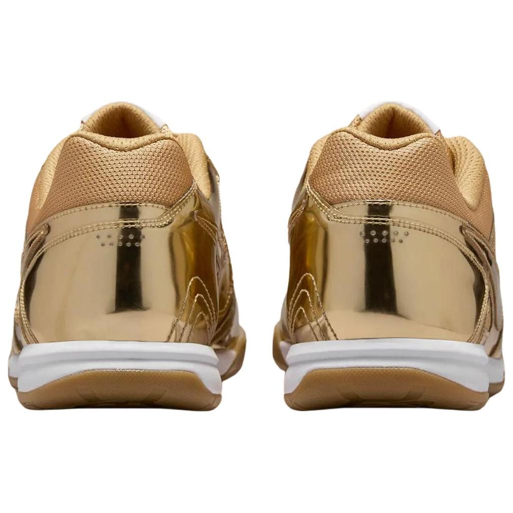 Nike Кроссовки Gato LV8 Liquid Gold Unisex с металлическим-золотым покрытием White Gum-Light-Brown IB3566-700