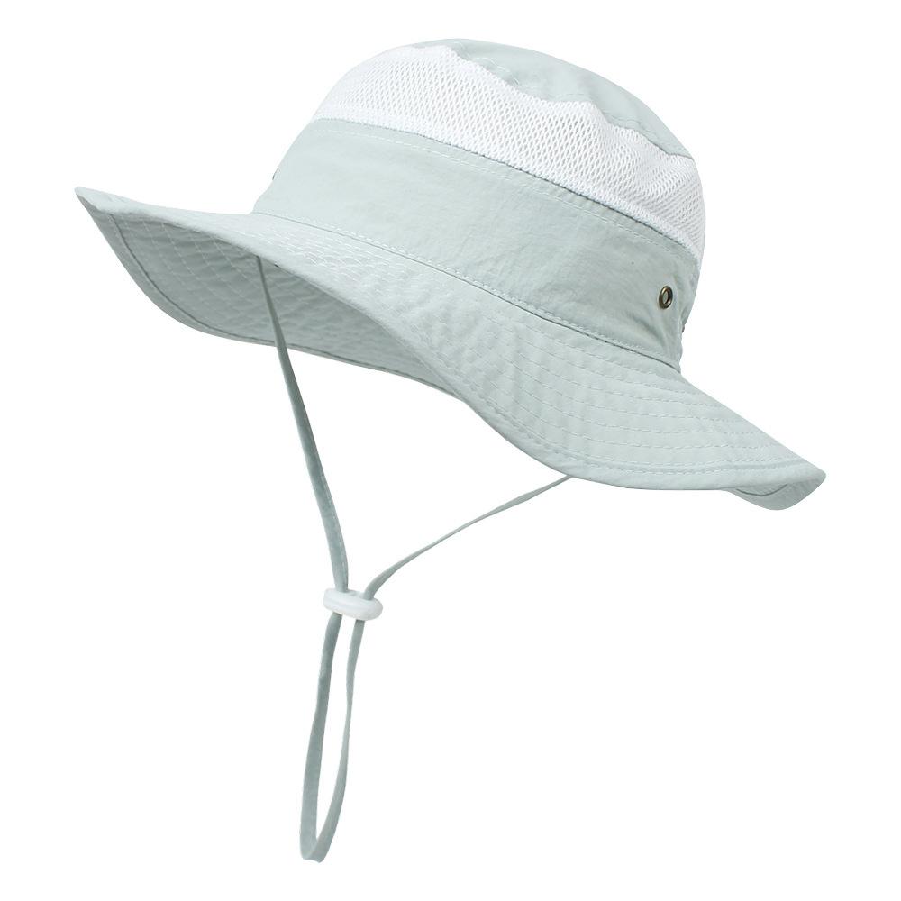 UV Protection Children's Mesh Bucket Hat Adjustable Beach Playing Hat for Boys & Girls