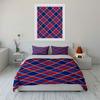 Red and blue plaid. Bedding sets Duvet cover sets Duvet covers Pillowcases(1 * Duvet Cover 2 * Pillowcases without duvet insert)