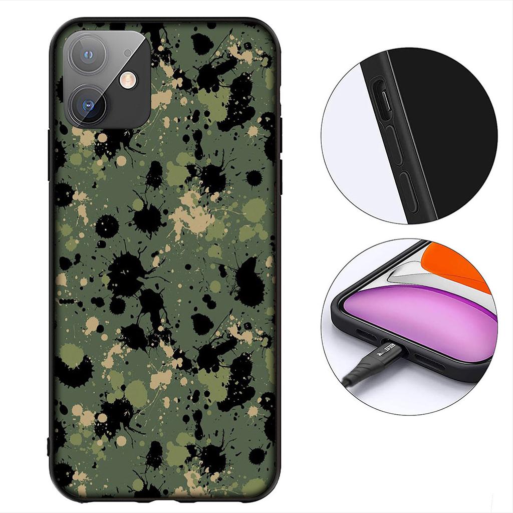 Camo Military Army Camouflage Pattern Phone Case for Apple iPhone 12 13 Mini XS 11 Pro Max 7 8 Plus + XR 8+ X SE 2020 SE3 Cover