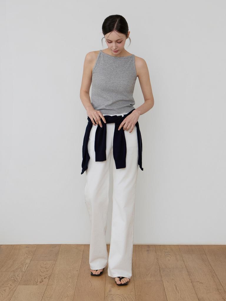 Джинсы Kkomma Cmj36 расклешенные, цвет Soft Ivory
