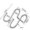Bathroom Organizer Holder Hanger Storage Rack Double S Shaped Hook Clasps Hooks