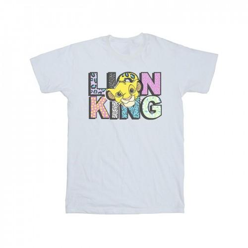 Disney Mens The Lion King Pattern Logo T-Shirt