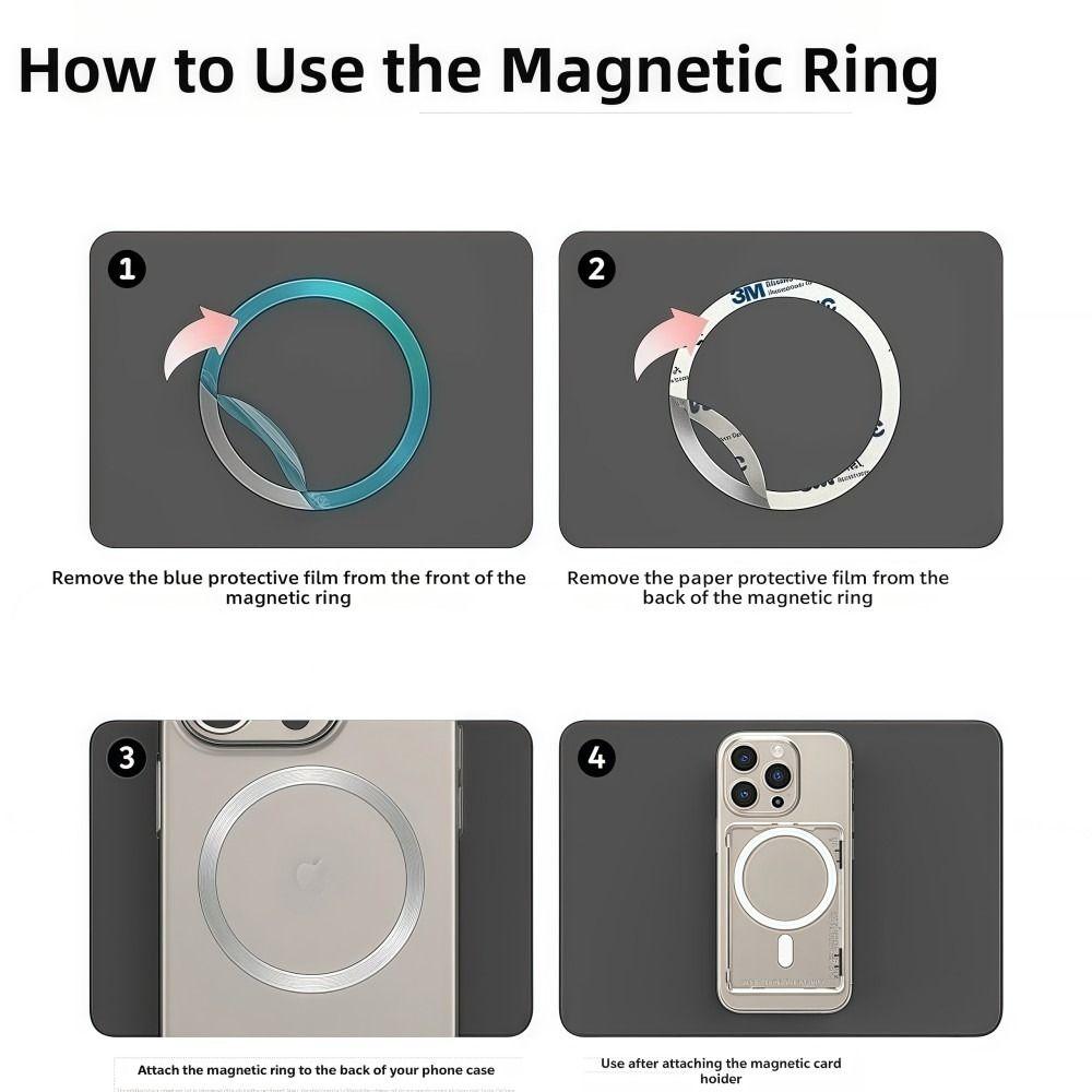 Прозрачный чехол-кардхолдер для MagSafe, 2 слота для карт, противоударный, магнитная подставка, держатель для карт, ультратонкий, для iPhone 17/16/15/14/13/12