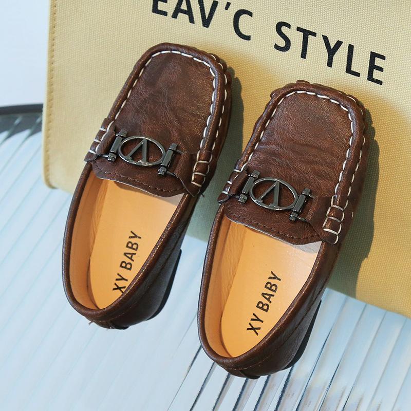 Шапочки для мальчиков, детская кожаная обувь, мягкая подошва, студенческие туфли, повседневная обувь для девочек