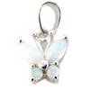 [E8673] - Silver Pendant 'Goddess Opal' Silver White (rhodium-plated) - 9x8 Mm