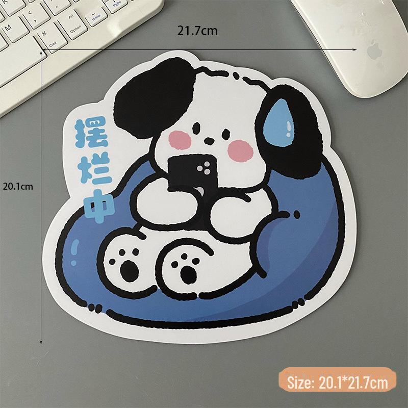 Cartoon Dog Creative Non-Slip Mouse and Keyboard Wrist Pad Set