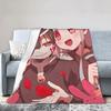 Hanakos x Yashiro Super Warm Plush Throw Blanket for Students  Funny Flannel Sofa Bedspread Outdoor Bed Cover