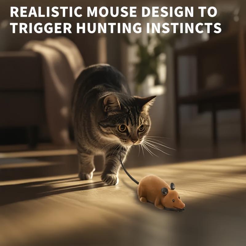Беспроводная мышь с дистанционным управлением, интерактивные игрушки, дразнящие игрушки для собак и кошек, реалистичные дразнилки для кошек, забавные подарки для кошек