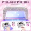 DianaBeauty УФ LED лампа для ногтей Профессиональная 15 Вт сушилка для ногтей с ЖК-сенсорным экраном и 3 настройками времени 15 светодиодов Лампа для маникюра Инструменты