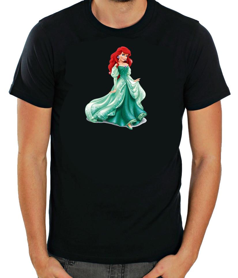 Disney princess characters Short Sleeve White T Shirt Men R103