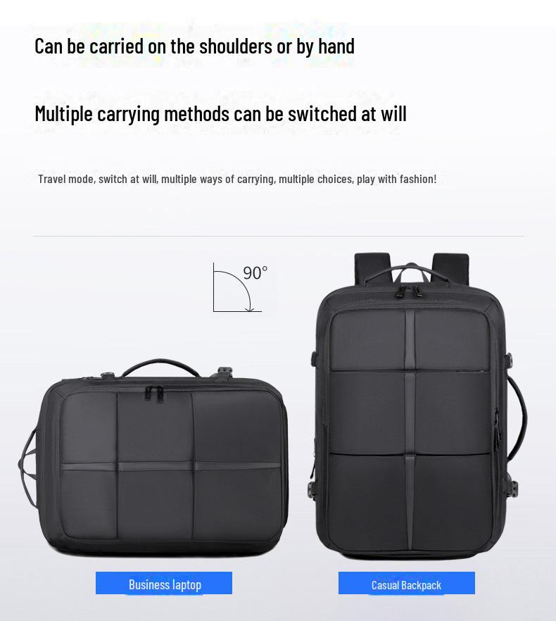 Расширяемый 180° Многофункциональный рюкзак для путешествий и работы