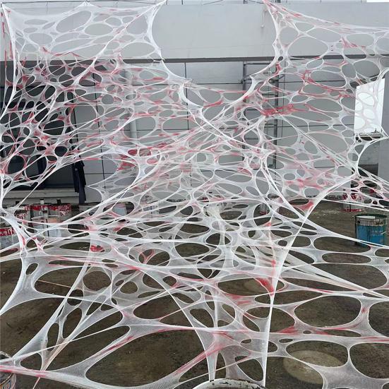 Украшение в виде паутины на Хэллоуин Гигантская эластичная паутина Декор из кровавой марли Имитация паутины Украшение дома с привидениями