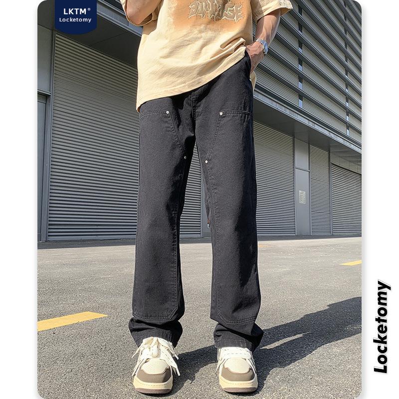 LKTM Мужские повседневные брюки свободного покроя в стиле ретро Lumberjack High Street