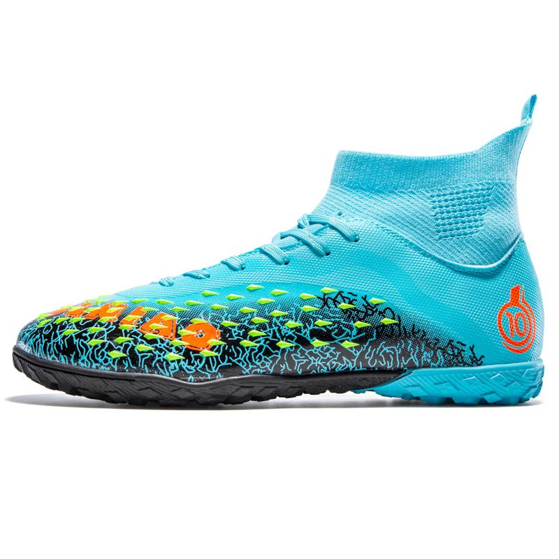 Мужские/женские футбольные бутсы 33-46, высокие носки с короткими ногтями Make Capital, детские футбольные кроссовки для улицы для мальчиков