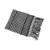 Soft Polyester Checkered Shemagh Scarf With Fringe Trim For Kids Various Outfit Arabic Shoulder Wrap For Boy Daily Wear