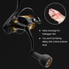 JINOHNAMILL 66 мм Мощная ручка для Penn Spinfisher VI VII, Slammer III IV, Long Cast, с ручкой, TPE27 Черная