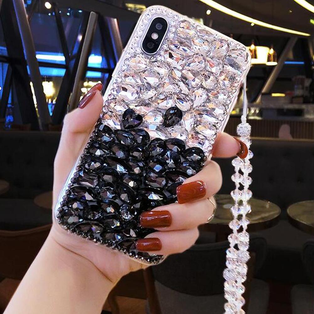 Модный чехол с кристаллами и бриллиантами для Iphone 14 13 12 11 Pro XS Max XR X 8 7 Plus/Samsung S21 S20 S10 A12 A22 A32 A52 A72 A31 A51/Redmi Note10 9 9A 9C 9T