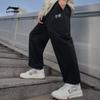 Li Ning Коллекция спортивной моды Трикотажные спортивные штаны Мужские Черный AKLT537-4