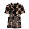 Новейшая шахматная игра 3D печать футболка шахматный стиль мужская и женская повседневная мода с коротким рукавом классический стиль универсальный