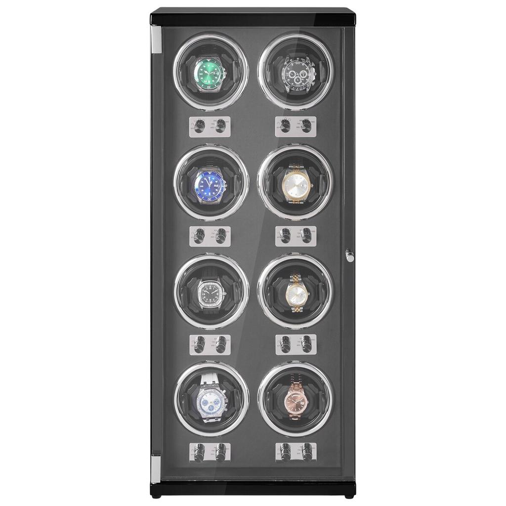 Watch Winder for 8 Automatic Watches with 8 Quiet Japanese Mabuchi Motors