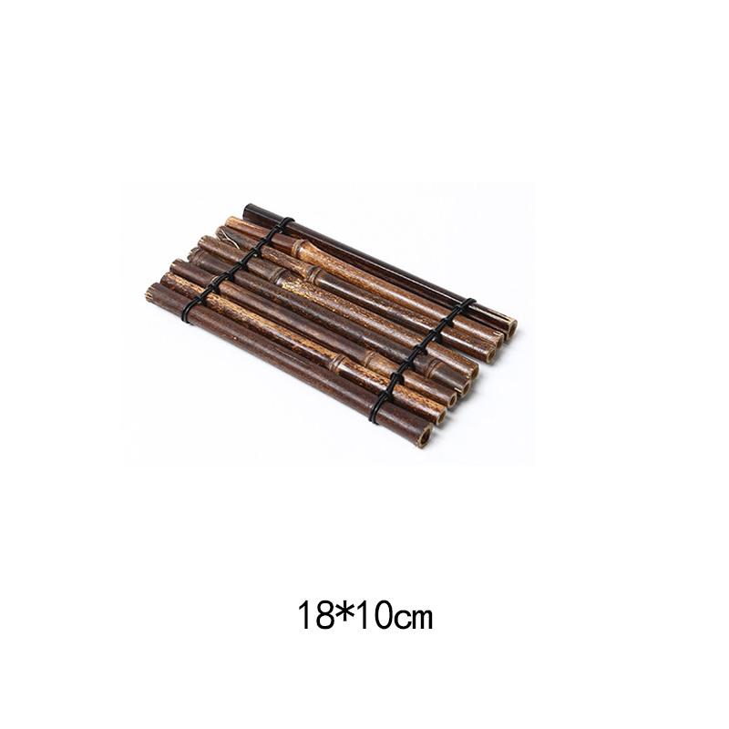 Винтажная бамбуковая тарелка для суши, бамбуковая тарелка-ограда, японская корейская кухня, сашими, суши-лодки, креативная сервировочная тарелка