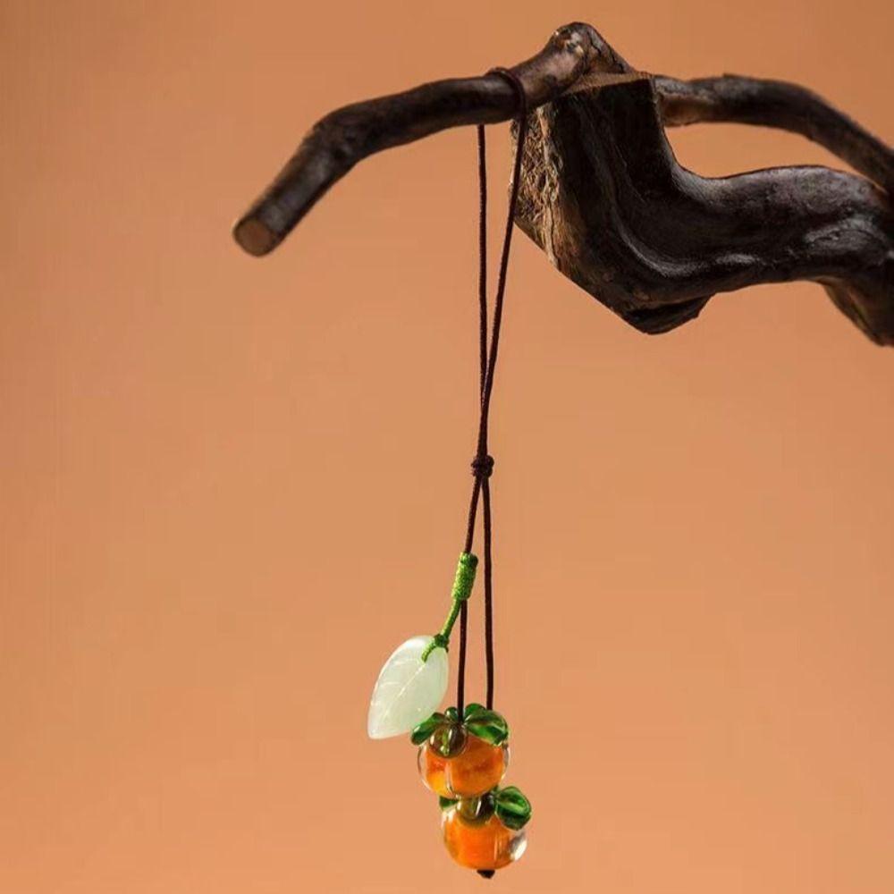 Persimmon Phone Anti-lost Rope Everything Goes Well Hanging Cord Fashion Phone Case Chain Straps