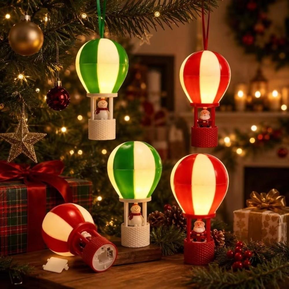 Santa Claus Christmas Glowing Ornaments Snowman LED Night Light New Year