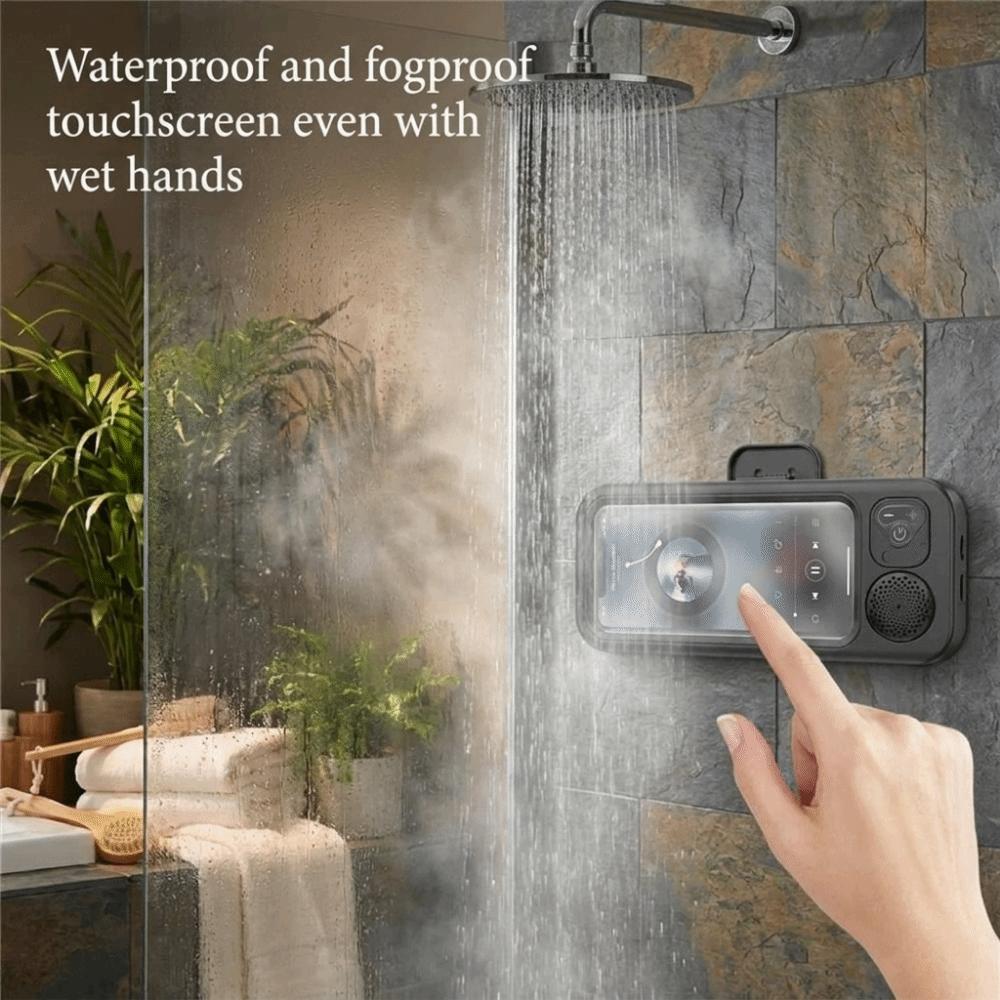 Anti-Fog Long Playtime Wireless Shower Speaker Waterproof Bathroom Phone Case Speaker Bathroom