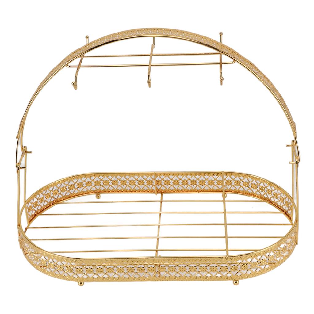 Подставка-держатель для кружек Железный Органайзер для кофейных чашек и тарелок Сушилка для кружек Стойка для хранения с 6 крючками для