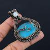 Monalisa Gemstone Pure Copper Wire Wrapped Handmade Pendant Jewelry Gift For Her